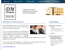 Tablet Screenshot of dmadvogados.com